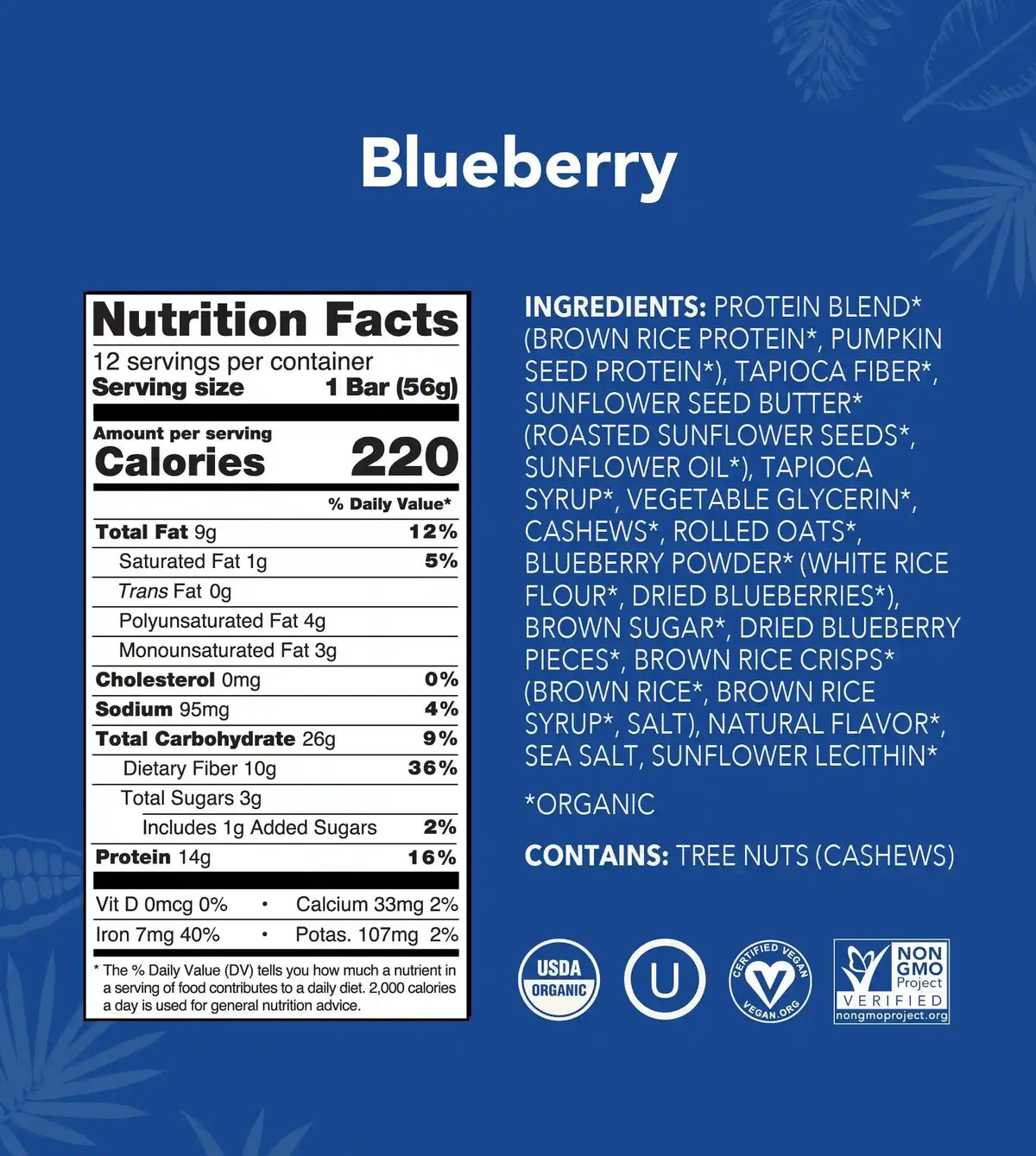Blueberry - Protein Bars