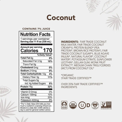 Coconut Protein Drinks - 4-Pack