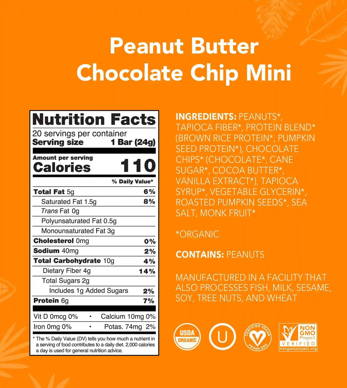 Peanut Butter Chocolate Chip - Mini Bars