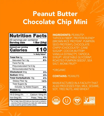 Peanut Butter Chocolate Chip - Mini Bars