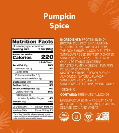 Pumpkin Spice - Protein Bars