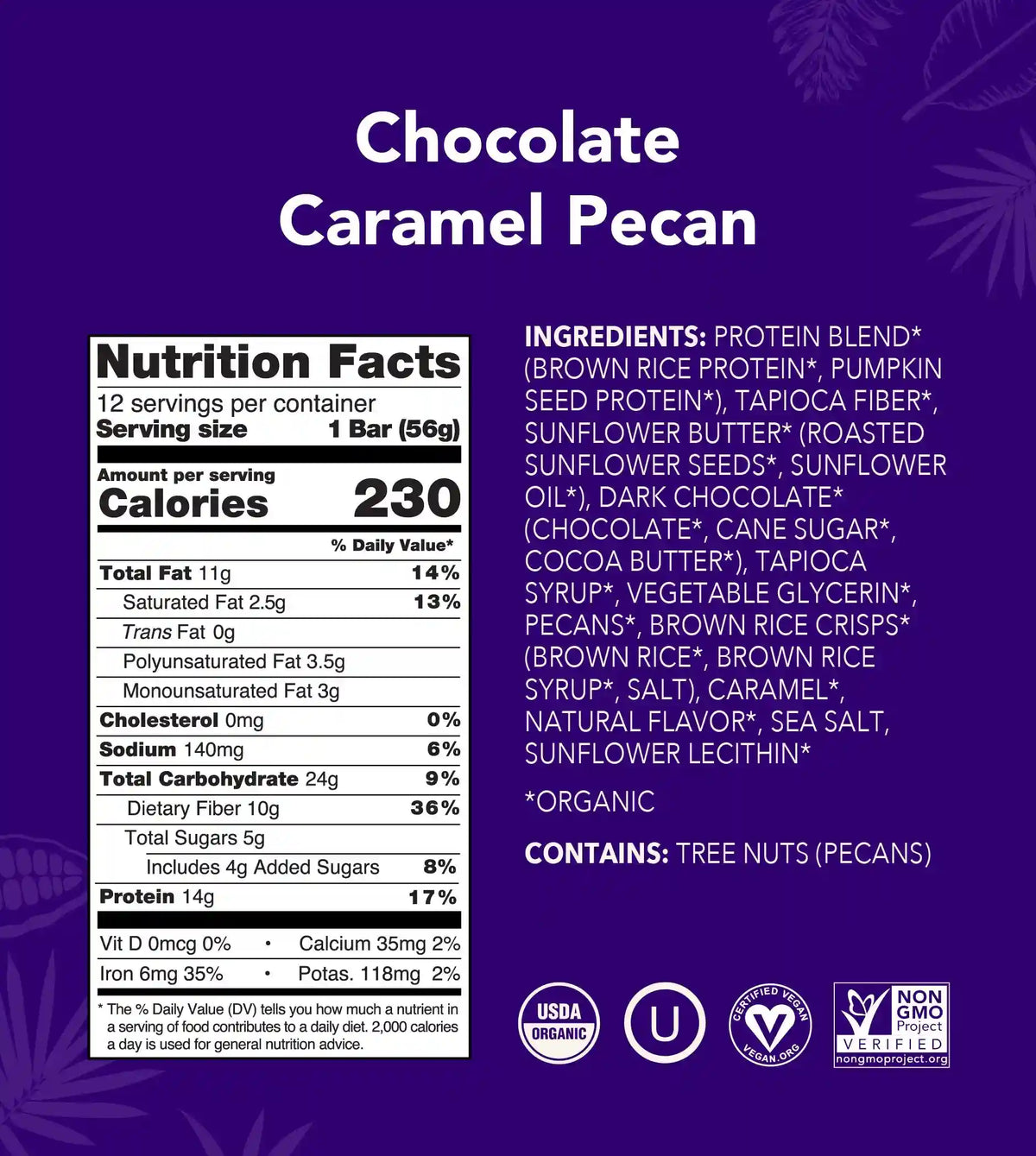 Chocolate Caramel Pecan - Protein Bars