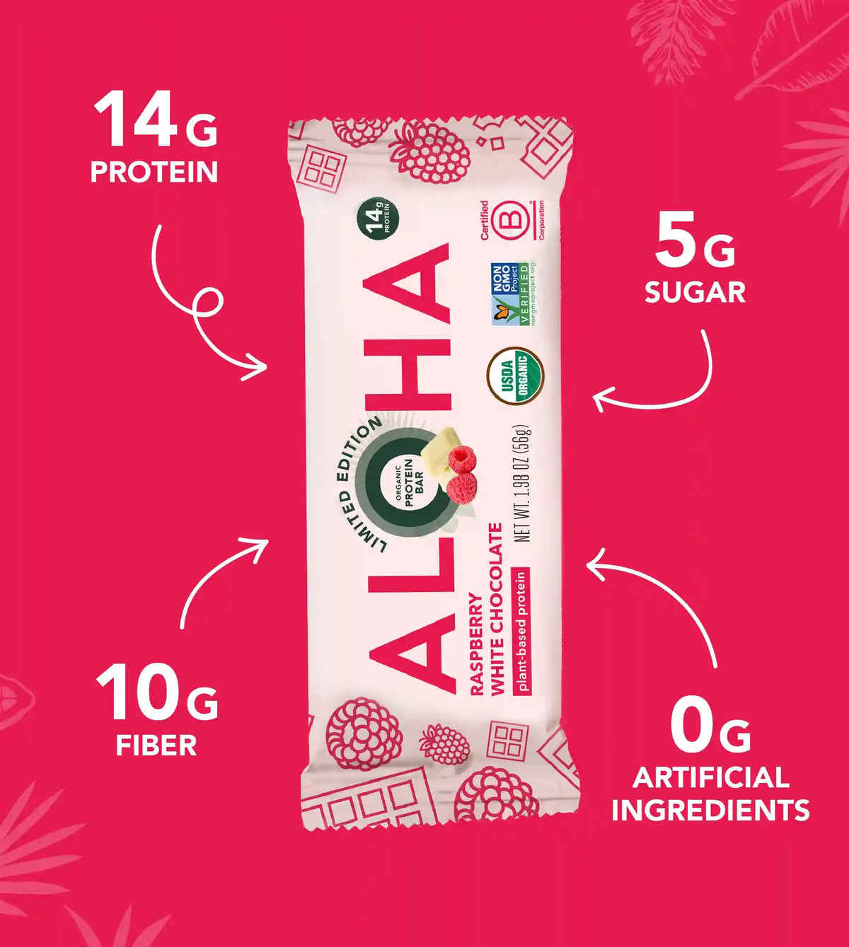 Raspberry White Chocolate - Protein Bars