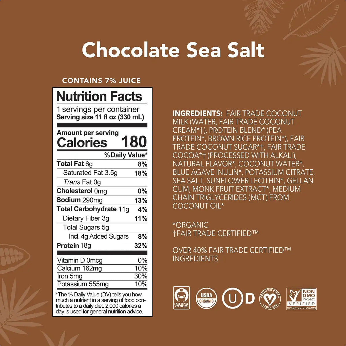 Chocolate Sea Salt - Protein Drinks