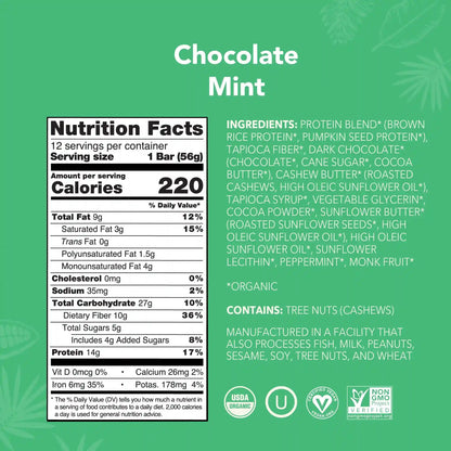 Chocolate Mint - Protein Bars